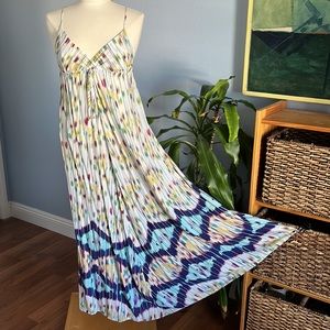 Lani of California Abstract Painted Boho Maxi Dress